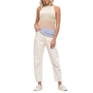 RED DRESS BOUTIQUE Colorblock Halter Tank